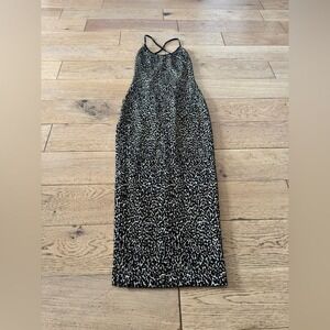 Dundas x Revolve Leopard Print Midi Dress Gold Black - Made in Italy SMALL (707)